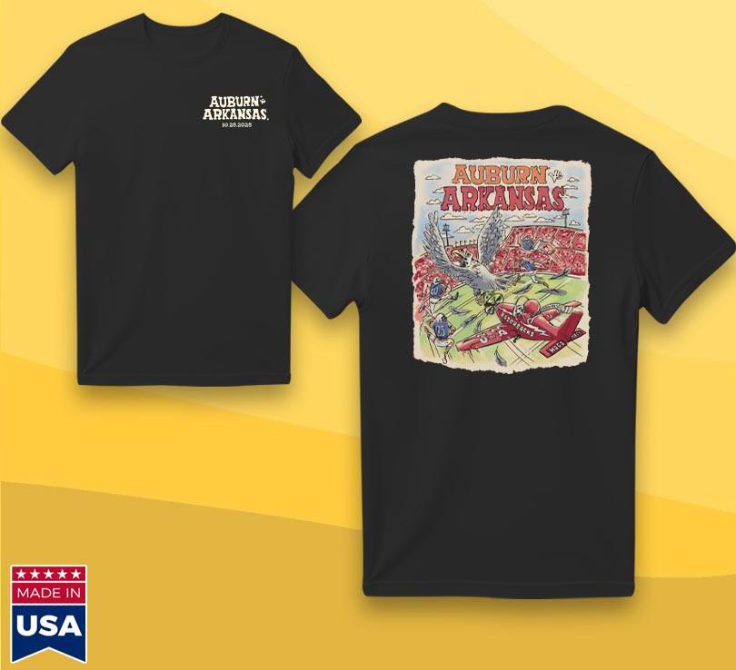 

Arkansas vs Auburn Championship Battle Game Day 2025 TShirt Unisex T-Shirt S