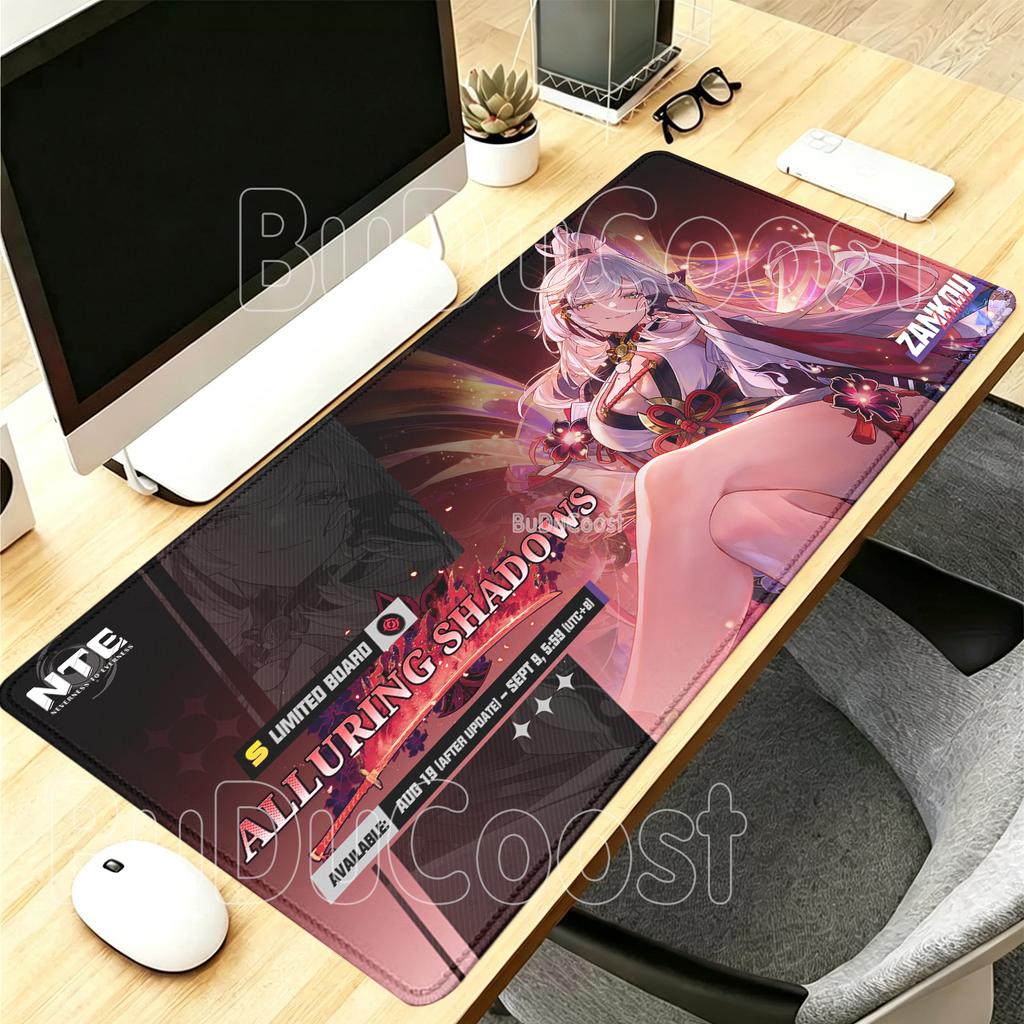 New Zankou Gaming NTE Neverness To Everness Anime Girl Mouse Pad Non-Slip Offices Accessories Mousepad HD Printing XXL Desk Mat