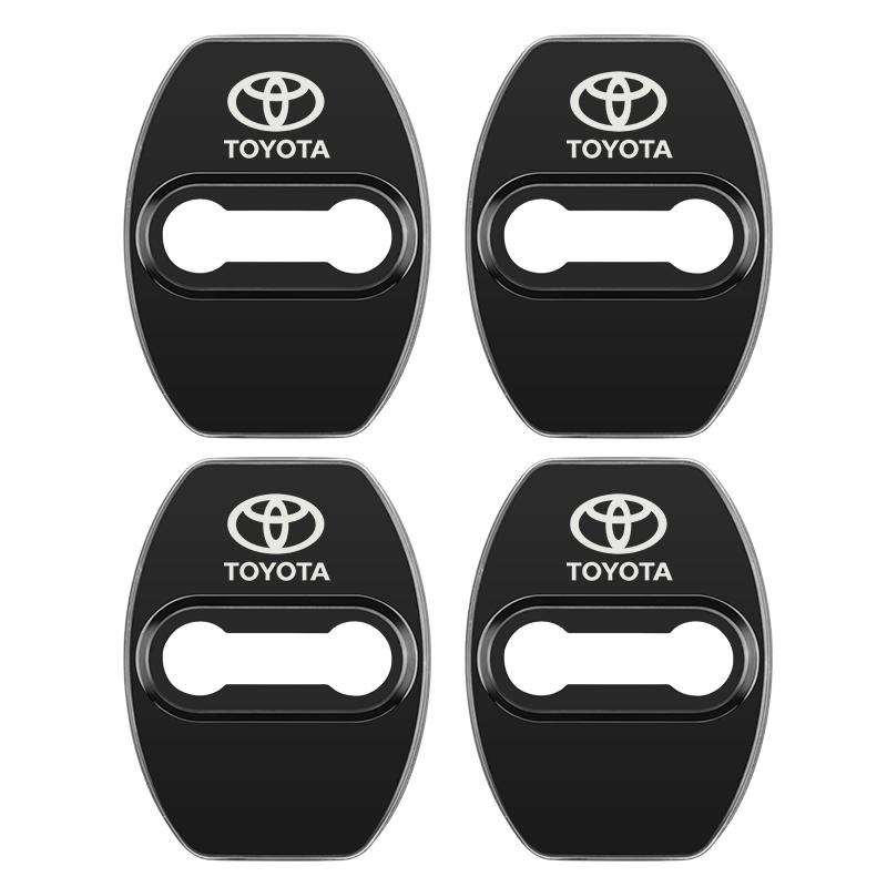 4PCS Car Door Lock Cover Case For Toyota chr Corolla Camry rav4 Yaris hilux prius avensis auris Prado verso fortuner Accessories