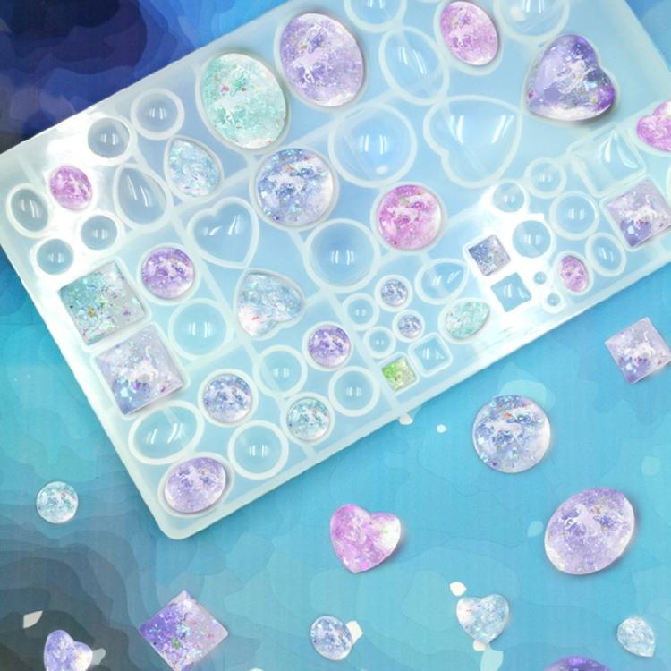 Gem Jewelry Silicone Casting Mold for DIY Crystal Stone Handmade Cake Decoration