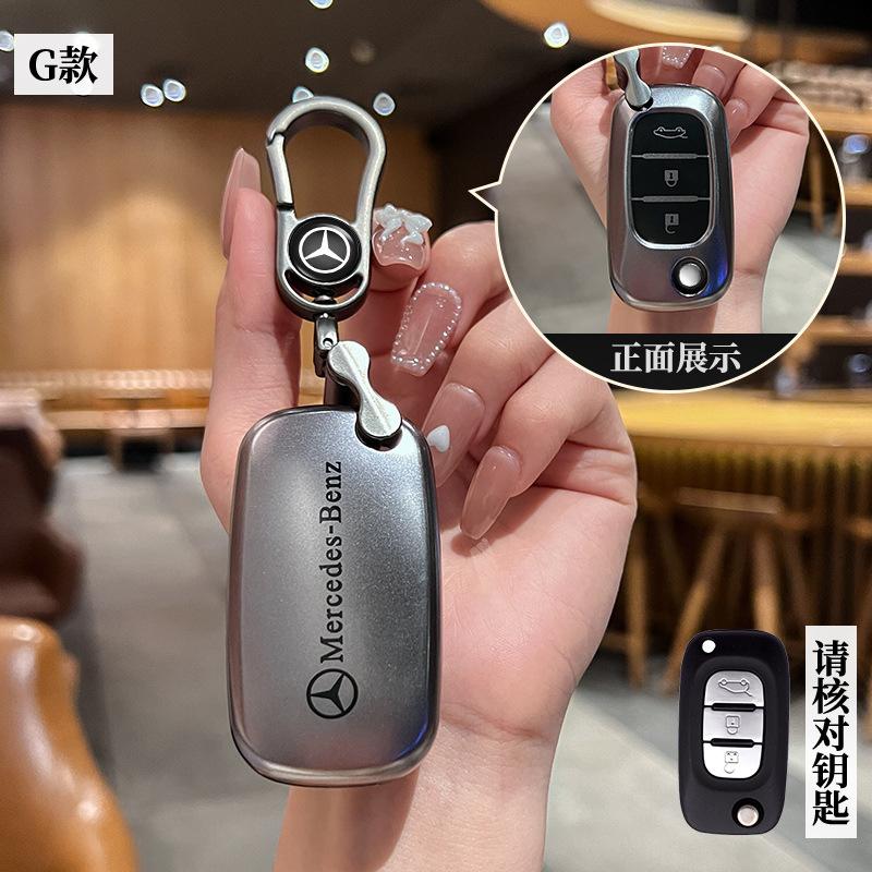 KMLC1 TPU Car Key Shell Case Cover For Mercedes Benz Smart Fortwo 453 Forfour 2015 2016 2017 CWTWB1G767 TWB1G767 Keychain Accessories