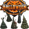 Witches Ghost Halloween Decorations Horror Props Garden Ornament Resin Craft