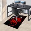 1pc Fire and Blood Office Carpet Chair Mats, Home Decor Mat Fantasy Theme Mat Durable Mat, Dragon Decor,Suitable for fantasy theme lovers