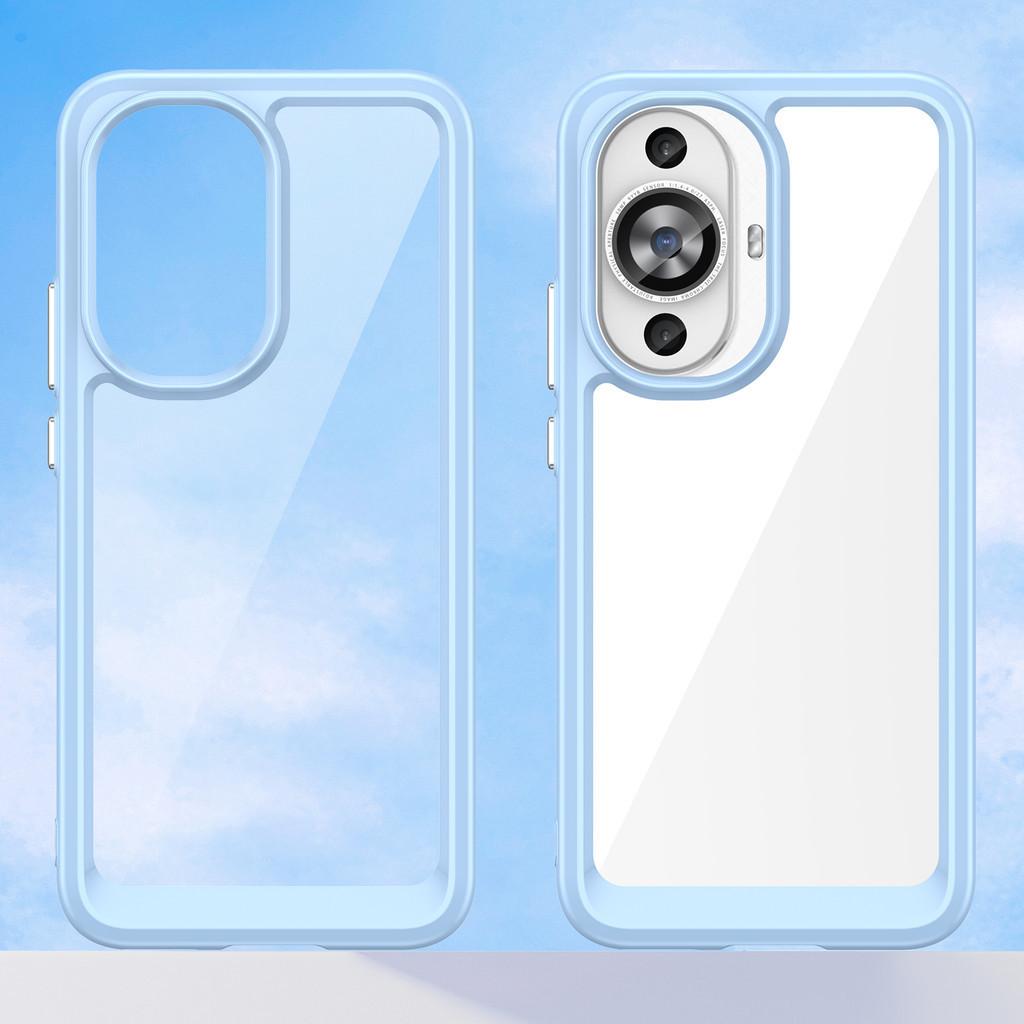 Transparente PMMA + TPU-Hülle für Huawei Nove 11 12 Lite S 12Lite 12S, farbenfrohe, weiche Schutzhülle auf der Rückseite, splitterfest, staubdichte Abdeckung