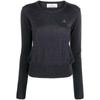 Vivienne Westwood Galleria Luxury Vivienne Westwood 18030019  Bea Embroidered Logo Virgin Wool Knit
