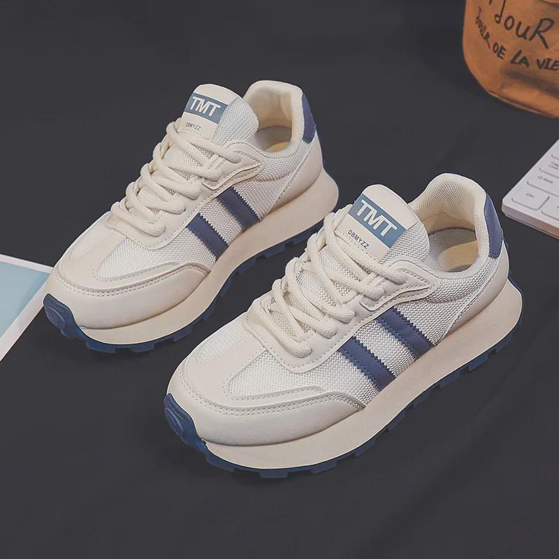 Thick-Soled Women's Mesh Waffle Sneakers - Spring & Summer Casual Sports Shoes FD-6688-1