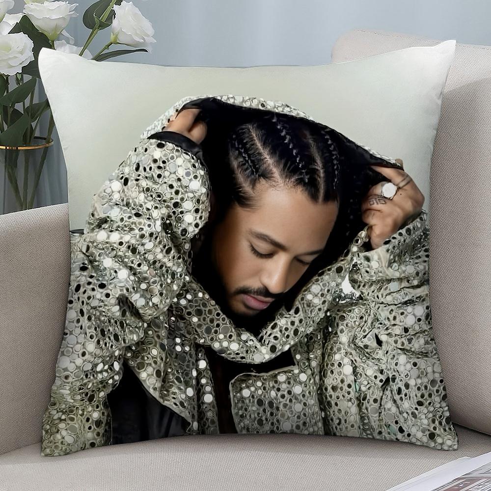 Singer S-Slimane France Pillow Case 3D Print Polyester Fiber 40*40 Cm Home Sofa Throw Pillow Cover Decoration Festival Gift