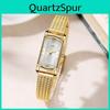 Klein Gouden Horloge Voor Dames Quartz Polshorloge Met Decoratief Wijzerplaat
