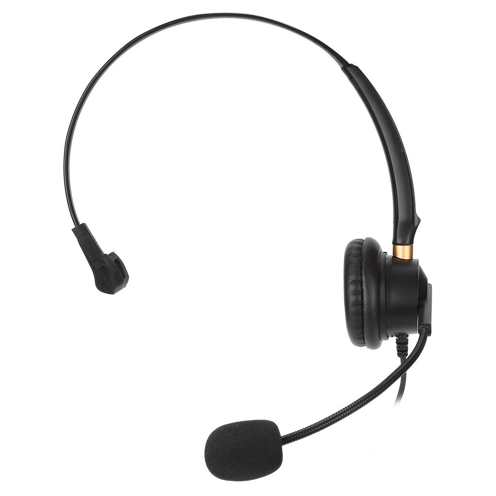 H600‑3.5MV Telephone Headset Monaural Volume Control 3.5mm Jack Business Headset with Mic for Smartphone Tablet