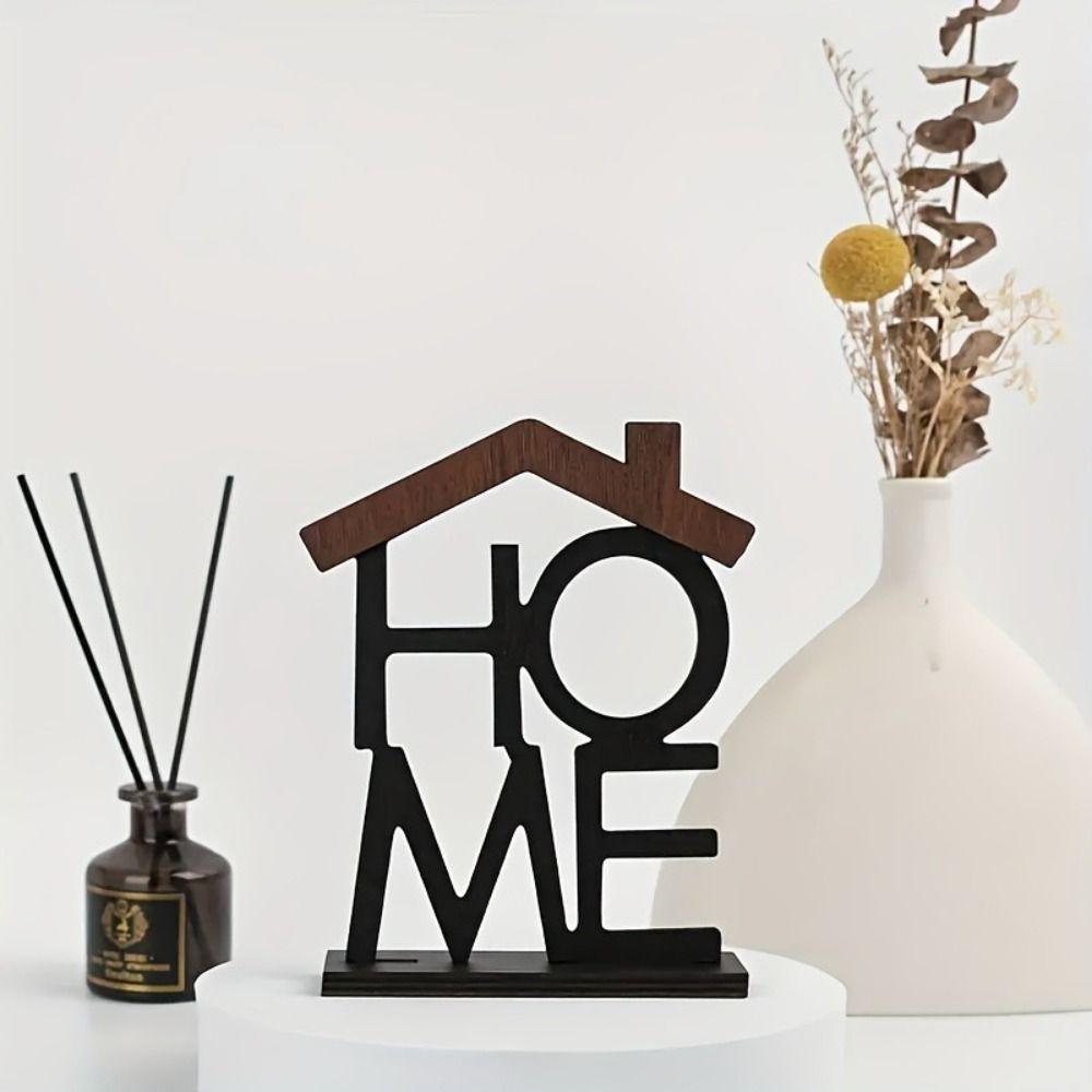 Home Decor Desktop Counter Decoration Wooden Home Series Ornament Home Ornament  Living Room
