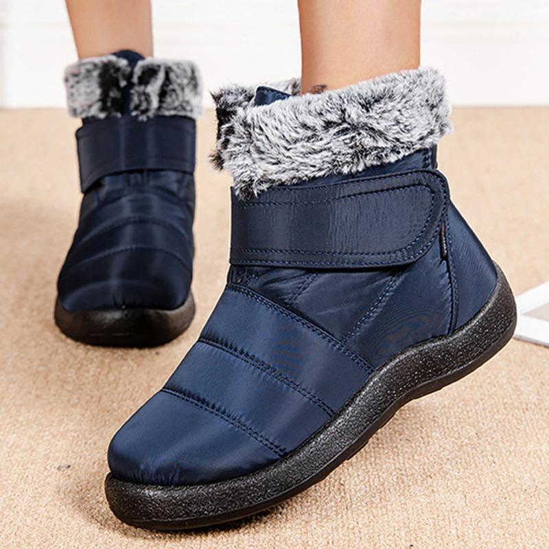 Women'S Boots Waterproof Women Ankle Boots Keep Warm Fur Winter Shoes Woman Snow Boots  New Winter Botas Mujer Black Boot