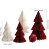 2 kusy vánoční dekorace origami vánoční stromek bytové doplňky stolní sváteční atmosféra dekorační rekvizity