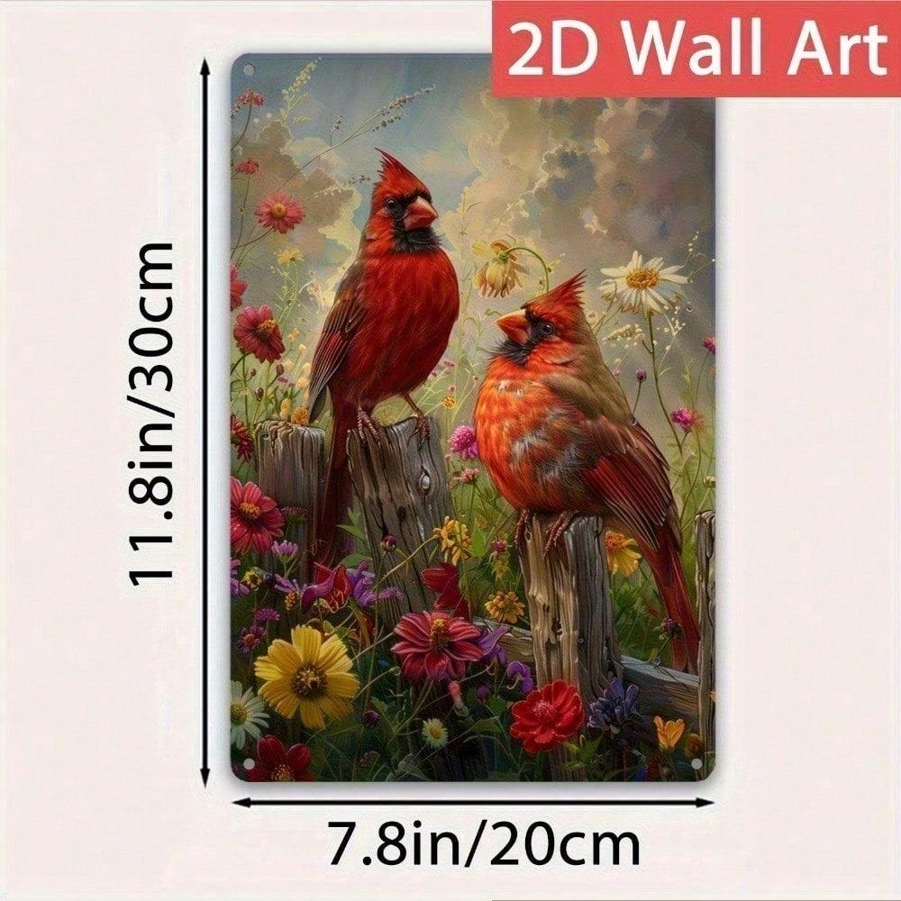 Americana Aluminum Metal Wall Art 12x8 Inch 2D Sign With Pre-Drilled Holes Windproof Indoor Outdoor Decor