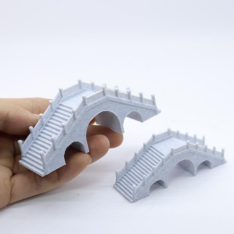 1/12 Dollhouse Simulation Arch Bridge Model Dollhouse Outdoor Garden Park Landscape Ornament Doll House Decor Accessories