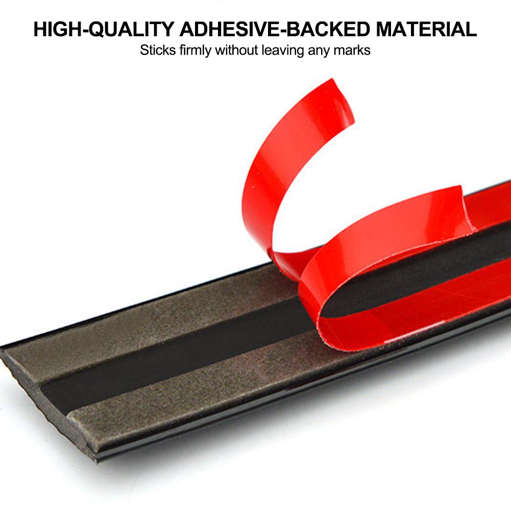 Car Exterior Glossy Black Body Strip Bumper Door Protective Moulding Styling Trim Sticker 6mm 8mm 10mm 12mm 15mm 20mm 30mm