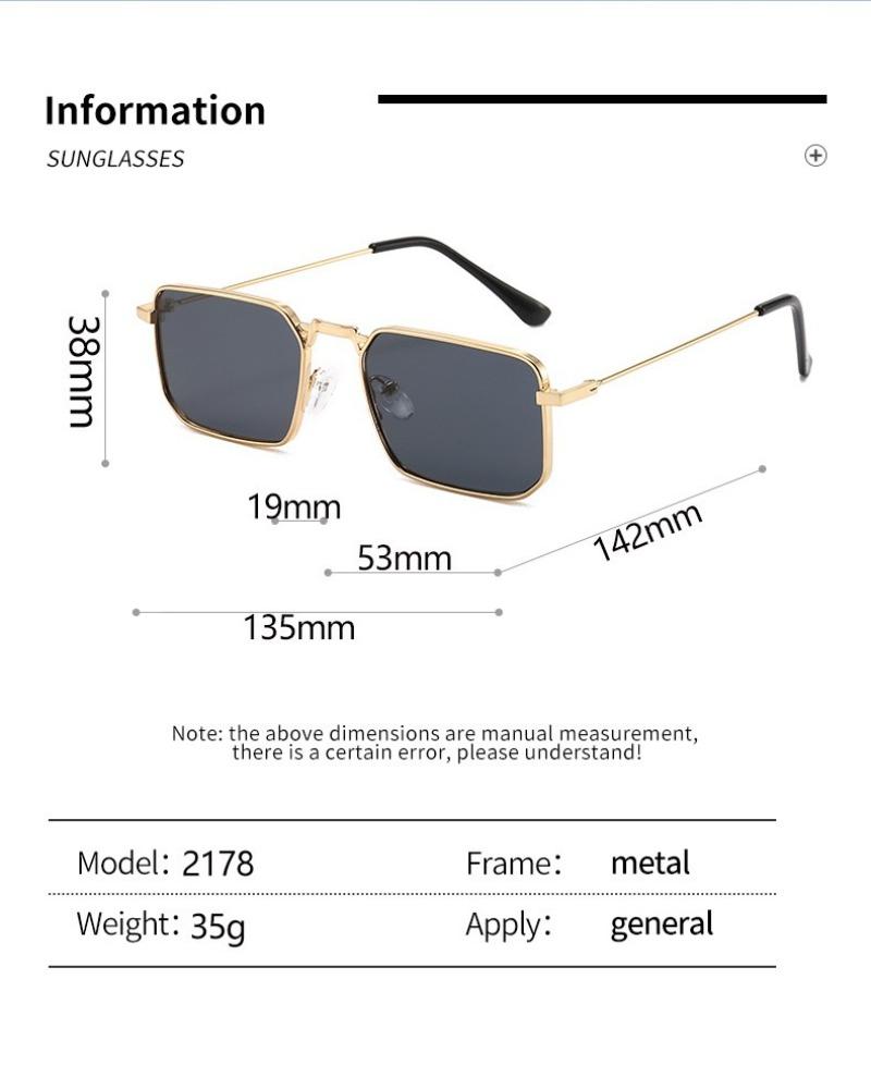 Fashion Rectangle Sunglasses Men Women Vintage Square Driving Sun Glasses Brand Square Sun Glasses for Men Shades Female Eyewear