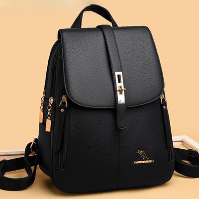 5 Farben Damen-Rucksäcke aus weichem Leder, Vintage-Umhängetaschen für Damen, Sac A Dos, lässige Reisetasche, Damen-Rucksack, Mochilas, Schultaschen