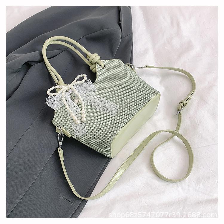 Summer Small Bag Women's 2025 New Versatile Shoulder Crossbody Bag Premium Sense Foreign Style Super Fire Portable Bucket Bag
