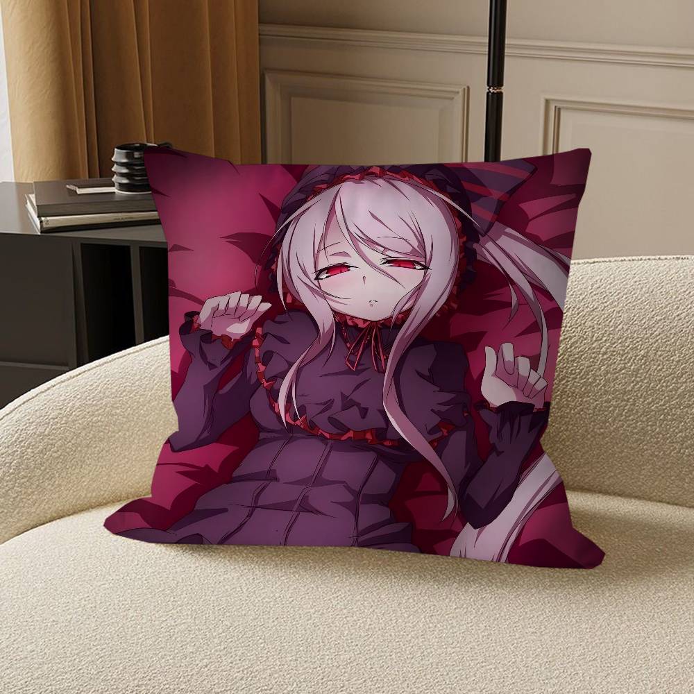 Anime S-Shalltear-Bloodfallen Cushion Cover Car Throw Pillow Case For Sofa Car Christmas Gift 40x40cm 45x45cm