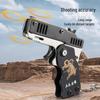 Foldable Alloy Toy Rubber Band Gun Keychain for Kids