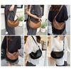Soft Leather Pleated Crescent Armpit Bag Women's Shoulder Messenger Bag