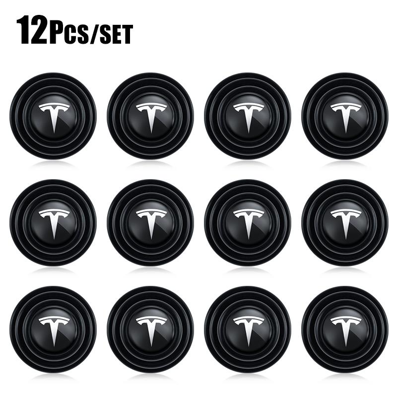UBG4 Car Door Trunk Shock Absorbing Anti-Noise Sticker for Tesla Model 3 Highland 2023 Model S Model X Model Y