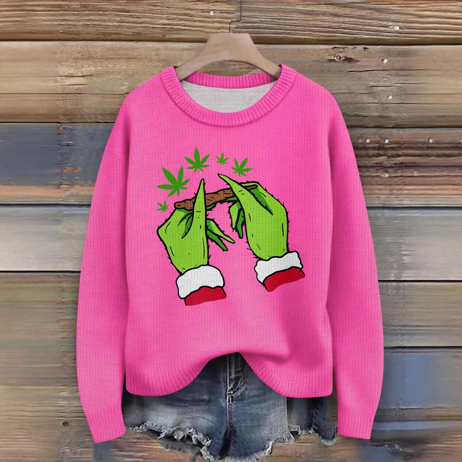 

Женский модный повседневный пуловер с длинным рукавом и вырезом горловины XL