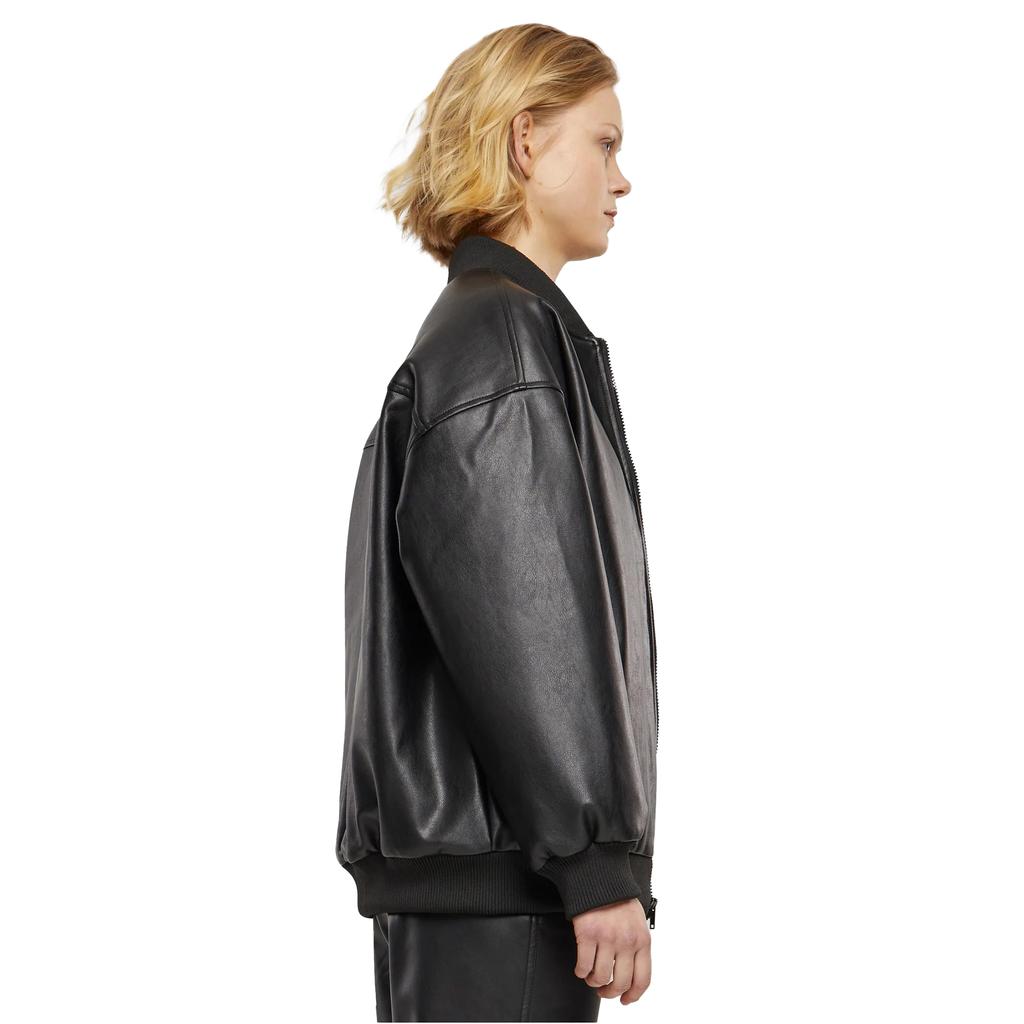 Urban Classics Womens/Ladies Synthetic Leather Bomber Jacket
