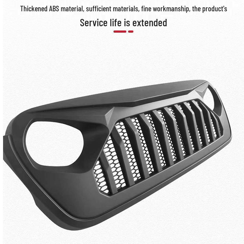 Naštvaná mřížka se světly pro 07-23 Wrangler, Renegade, Gladiator Přední úprava