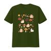 Adorable Guinea Pig And Mushroom Print T Shirt For Mom Lovers With Cottagecore Style Vintage Casual Fashion Unisex