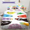 The Barbapapa Family Pattern Bedding Home Decoration Birthday Gift ( 1 Duvet Cover + 2 Pillowcase, Without Core),fan Merchandise.