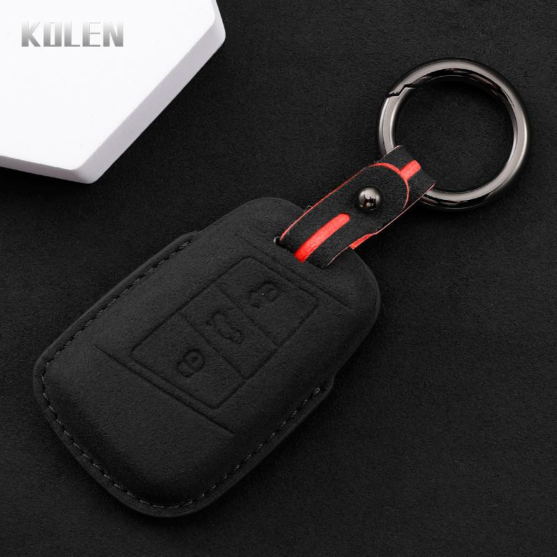 Leder Autoschlüsselanhänger Hülle Schale Fob Für Vw Volkseagen Passat B8 Magotan Für Skoda Superb A7 Kodiaq Seat Schlüssel Zubehör
