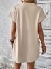 European and American Casual Batwing Sleeve Dress with Invisible Pockets (2024)