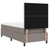 Box Spring Bed with Headboard Taupe 100 x 200 cm Fabric