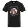 Sloth Sleeping On A Branch Cartoons Male T Shirts Anime Breathable Tops Vintage Loose T-Shirts Casual Summer Cotton 80534