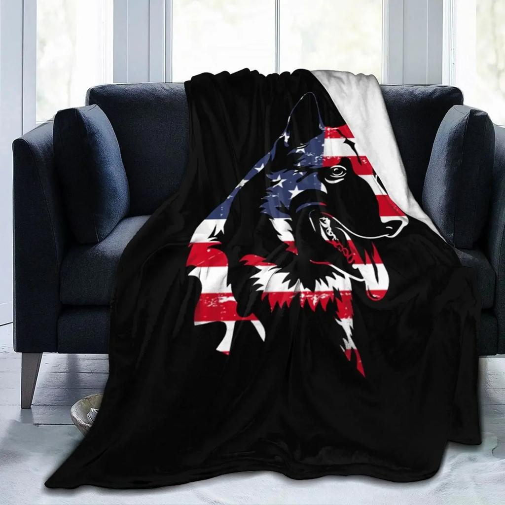 Deutsche Flagge Adler Flanell Fleece Decke Ultra Weich Gemütlich Warm Überwurf Leichte Decke Mikrofleece Decke für Zuhause Geschenke