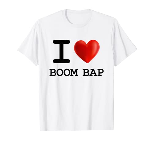 I Love BOOM BAP Music Heart T-shirt