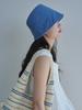 Olinkeompeulliteu Dot Denim Moon Bucket Hat