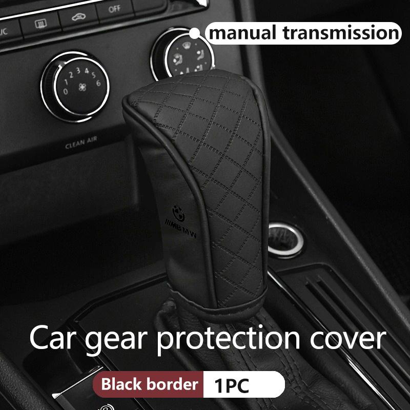 Leather Car Gear Shift Sleeve Knob Protective Cover For BMW X1 X2 X3 X4 X5 X6 F49 F39 F25 G01 F16 G06 G07 F25 F30 HO1