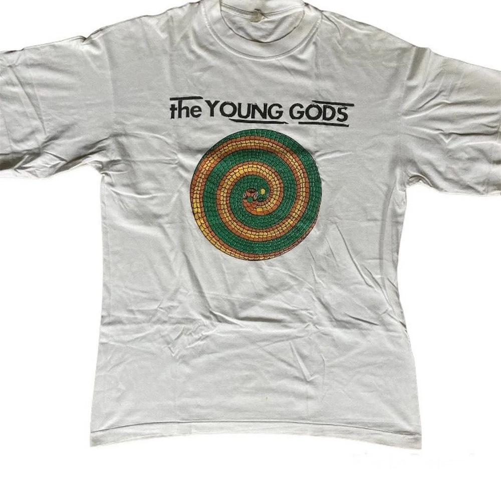 Винтажная футболка группы The Young Gods 90-х Унисекс Концертная S - 5XL BO435 Унисекс Футболка S
