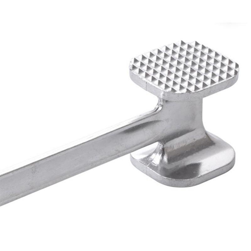 1Pcs Meat Tenderizer Hammer Two Sides Loose Meat Mallet Tool For Pounding Beef Steak Stainless Steel Meat Hammer Kitchen Tool