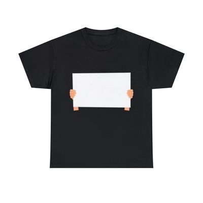 China Protest Solidarity Blank Sign Graphic Tee Shirt, S-5XL