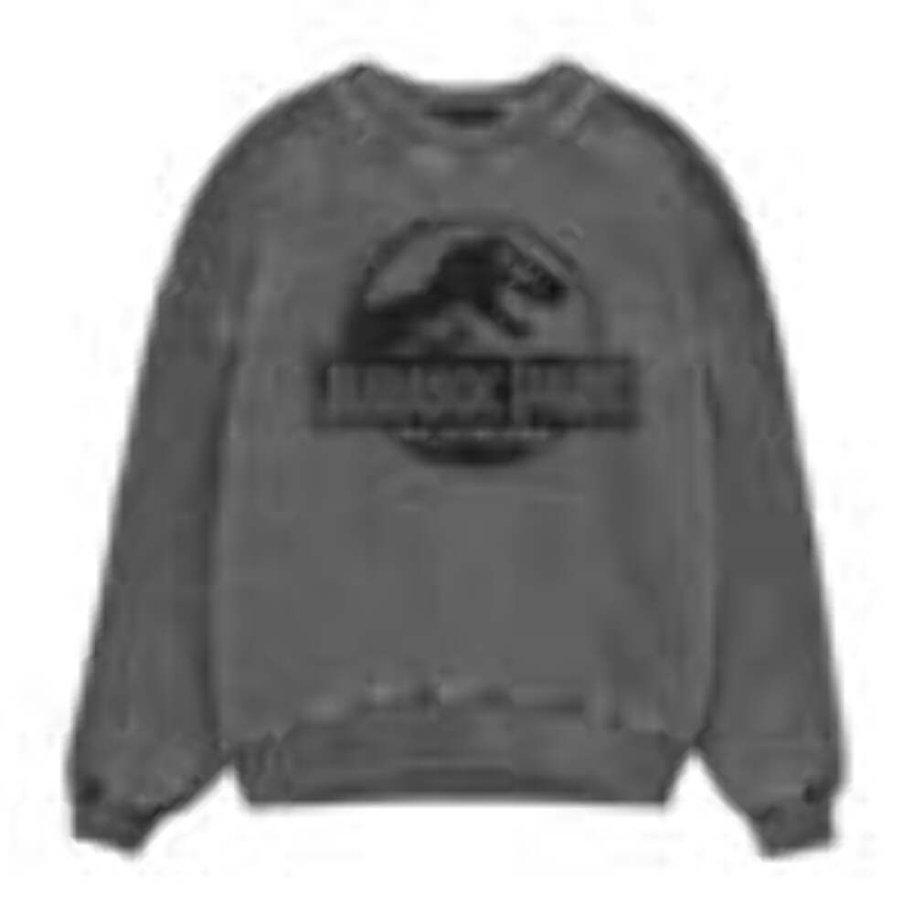 Jurassic Park Spray Logo Unisex Acid Wash Sweatshirt XXL