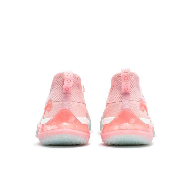 Scarpe da Basket 361 Big 3 Future Red Ammortizzazione Antiscivolo Resistenti all'Abrasione Basse da Uomo Rosa 672411114-8