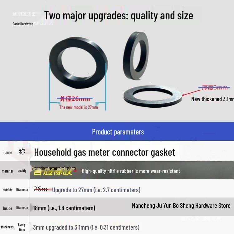 M30 Natural Gas and Water Meter Rubber Sealing Gasket