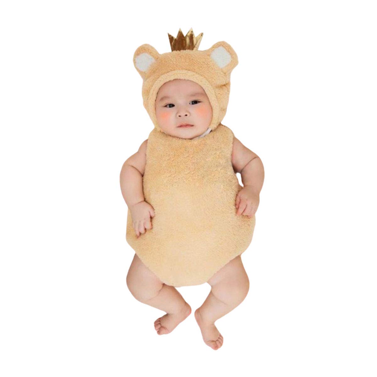 

[monoii] Halloween Baby Kigurumi Costume, Orange, Bear, Cow, Funny Animal Costume, d891