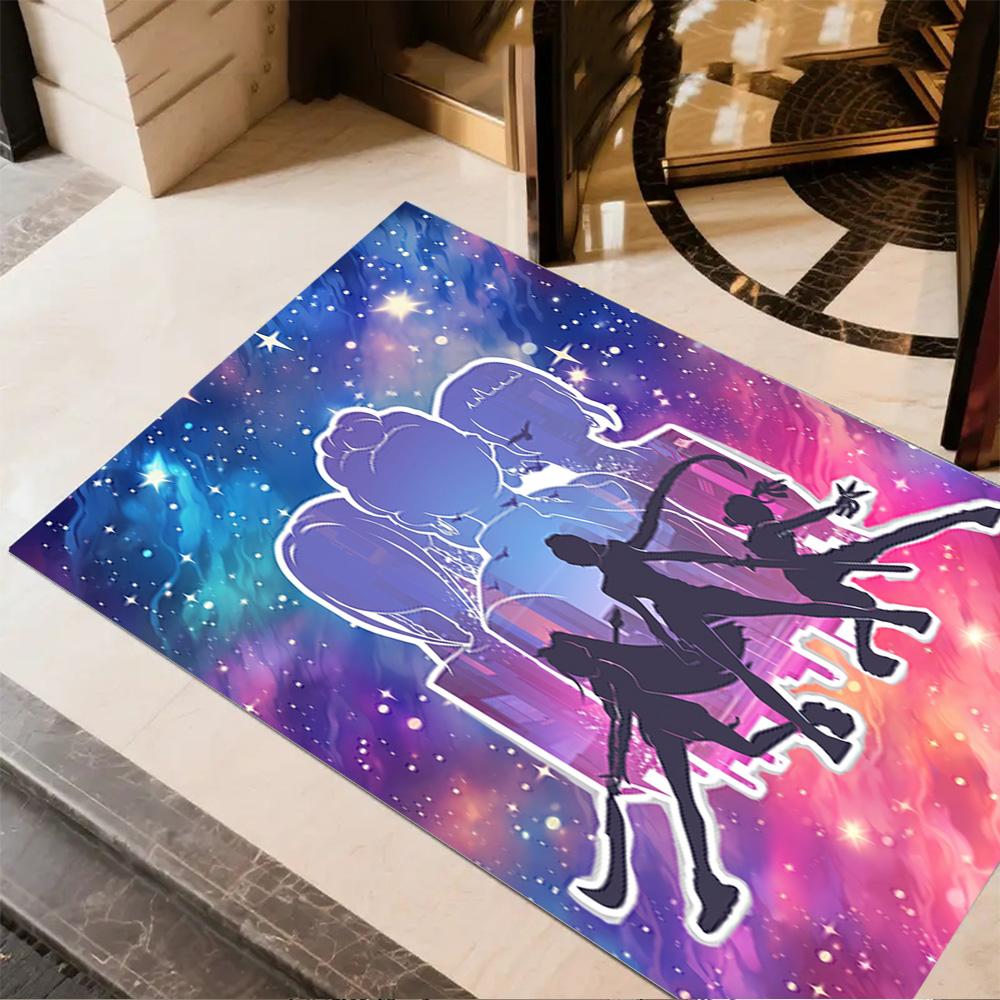 Hunters: Cosmic Quest Floor Rug Office Rug Perfect for Balcony Study Room Game Room Foyer Anti-slip Rug Anime Office Decor