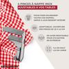 Tischdeckenhalter - Fackelmann - 61503 - Edelstahl - Verstellbar 18-55 mm - 4er-Pack