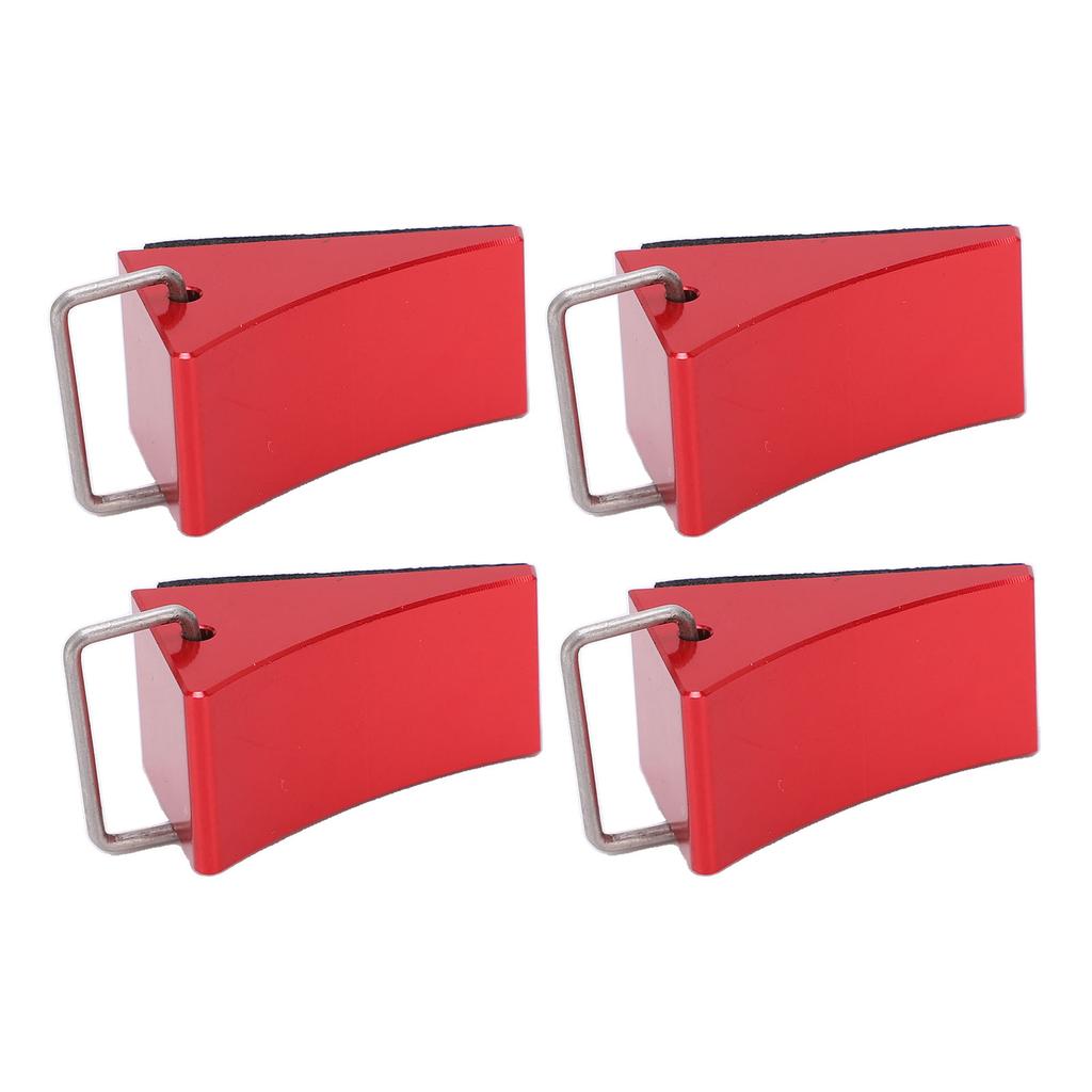 4PCS RC Model Car Wheel Chock Good Fixation Anti Slip Bottom RC Aluminum Alloy Wheel Chock for Redcat Gen8 for Axial
