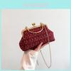 Trendy Casual Shoulder Bag Stylish Chain Shell Bag For Everyday Use In Black White Pink Blue Red